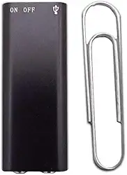 Minigravador de voz hotsell999 Worlds com 90 horas de armazenamento | Gravação de voz com um toque | Gravador de áudio digital de memória flash interna de 8 GB | Recarga rápida de 2 horas