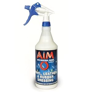 AIM VLR Car Interior and Leather Dressing – 1 Quart – Dressing Solution for Leather Care, Rubber, Vinyl’s, Tire Dressing, and Plastics White