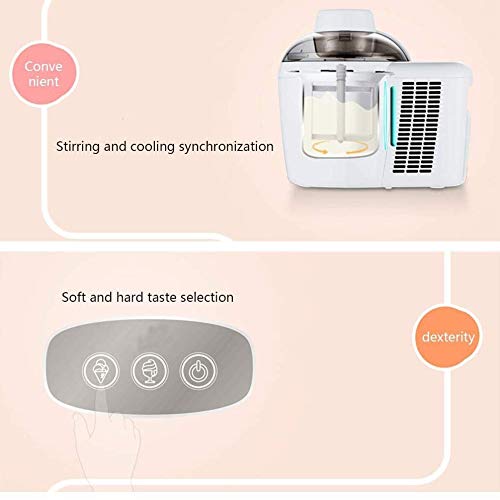 LLSS Aufsatz-Fruchtjoghurt-Eismaschine, automatische Herstellung köstlicher Eiscreme, 600-ml-Aluminiumlegierungs… – Bild 5
