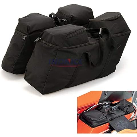 Black Saddle Bag Liner for Harley Touring Road glide Street glide Electra Glide road King Saddlebag liner 1993-2018 Cover