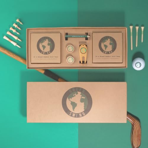 Green Swing Bamboo Golf Gift Set | Golf Tees & Golf Accessories | Strong Sustainable Biodegradable - Image 7