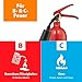 Smartwares CO2-Feuerlöscher - 2 kg - für A- & C-Feuer - Geeignet für elektrische Feuer - Inklusive Halterung - FEX-15621