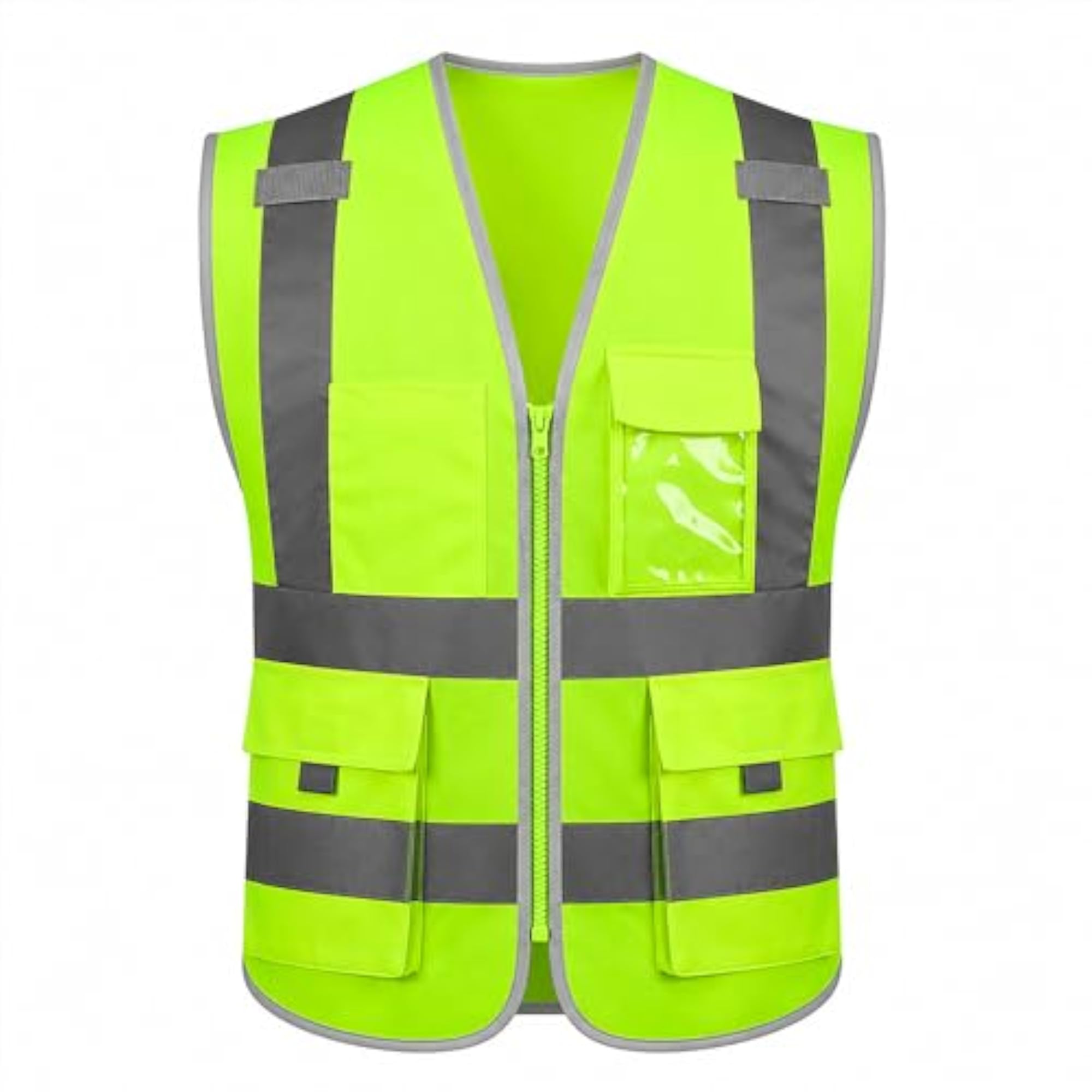 High Visibility Reflective Safety Vest with Utility Pockets