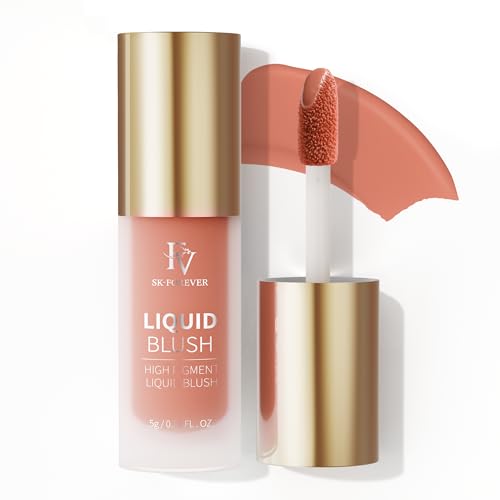 FV Blush Liquido Altamente Pigmentato, Fard Make Up con Finitura Naturale, Lunga Durata, Idratante e Leggero, Dewy Texture, Fard Liquido Idratante per Il Viso (Romance, 5g)