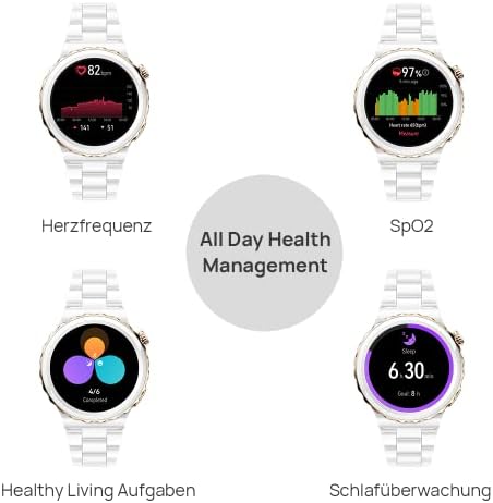 HUAWEI Watch GT3 Pro 43mm Seramik Kasa - Beyaz Seramik - Görsel 6