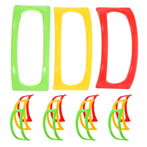 OSOLADY Soporte para Tacos de Plástico Compacto 18 Piezas, Bandeja para Tortillas Mexicana Reutilizable, Estante para Servir y Almacenar en Cocina, Adecuado para Reuniones y Fiestas
