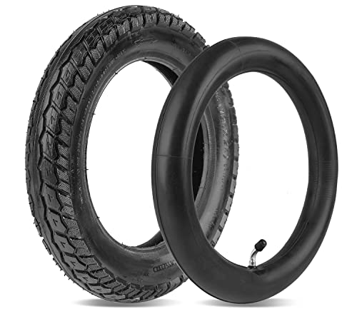 Heavy Duty 12.5x2.25 (12-1/2 x2-1/4) Tire & Inner Tube Set with Angled Valve Stem for Electric Scooters Razor Pocket Mod Currie Schwinn GT IZIP eZip