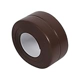 Yosoo Wand-Dichtband, Fugenband für Spüle, Bad, Küche, Waschbecken, Badewanne - selbstklebendes schimmelfestes Versiegelungsmittel aus PVC, 3,2 m Brown (22mm*3.2M)