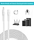 Basesailor DC 12V Verlängerungskabel 9M 2Pack,DC 5,5mm x 2,1mm Netzteil Adapter Flaches Verlängerung Kabel,5521 Buchse auf Stecker für CCTV Überwachungskamera 8,IP Netzwerkkamera 10,DVRs
