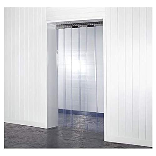 SYFXZZDS Cortina Transparente PVC Congelador, Impermeable Mantener Caliente Tiras Vinilo Cortina Tiras Industriales Comercio...