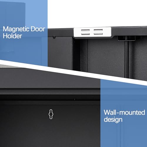 Locking-Cabinet-Wall-Mounted-Metal-Storage-Cabinet-with-Keys-Tool-Garage-Storage-Cabinet-with-Lockable-Doors-Hanging-Wall-Cabinet-for-Home-Office-Basement-Black