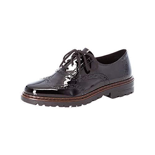 Preisvergleich Produktbild Rieker 54812-00 Ulla Brogue In Schwarz Patent 37 EU Black
