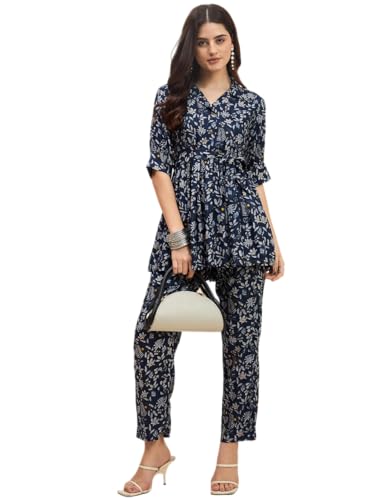 Image of Truvon Fashions Women's Co-Ords Set, Kurta and Pant Set