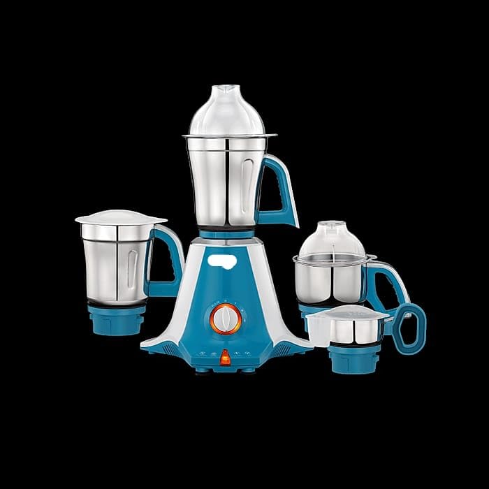 Prethi Aries Mixer Grinder 750 Watt with 4 Jars, 5 Year Warranty (Green)