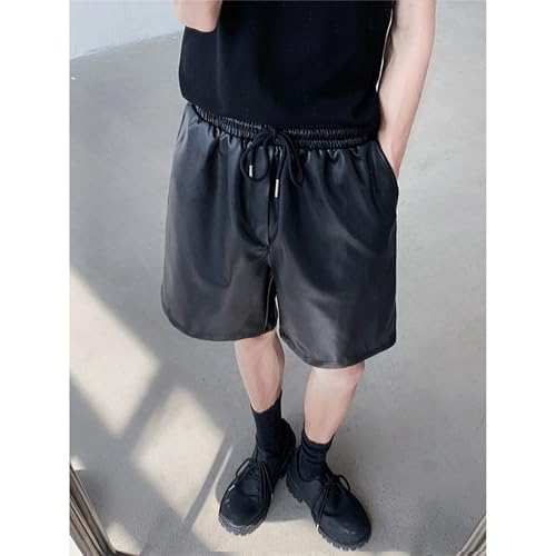 Shorts casuales de cuero para ciclismo con bolsillos miniatura 4