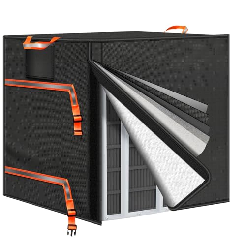 Image of TRELC Winter Air Conditioner Covers for Outside Units, 3mm Thickened Insulation EPE Foam for Insulation, Heavy Duty 600D Winter AC Cover, 5 Layers Insulation Outdoor AC Cover(28 inch W x 28 inch D x 32 inch H)