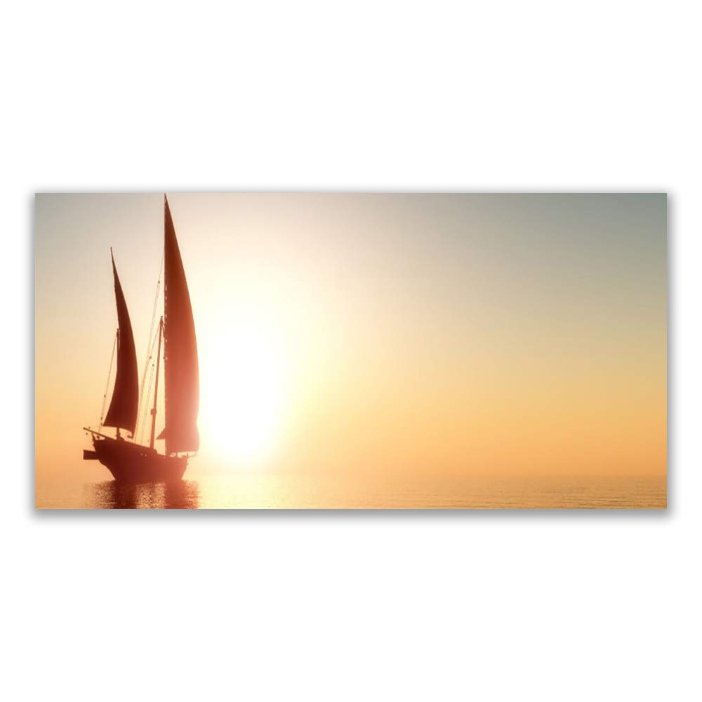 Tableau Déco Mural Paysage Bateau pour un Salon Lumineux et une Décoration Moderne Tulup