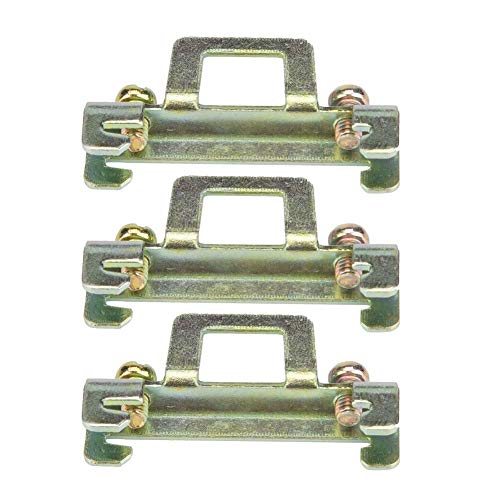 Dingln 10pcs Fija La Abrazadera del Clip Fijar For Carril DIN De 35mm (Metal Modelo 11) Cover