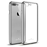 iPhone 7 Plus Case,Hallsen [Electroplating TPU] Ultra-Slim Transparent Crystal Clear Anti-Scratch Flexible Soft TPU Case Cover for Apple iPhone 7 Plus 5.5inch - Silver