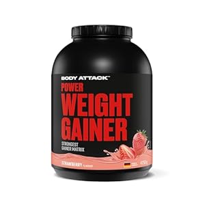 Body Attack Power Weight Gainer Complément pour Sportif Fraise