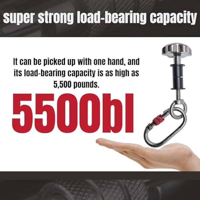 Squat Rack Attachments for Strength Training Equipment | Attachments for Power Cages & Squat Racks | Fits 2x2 & 3x3 Frames (1/2 & 1 Holes) | Ideal for Resistance Bands & TRX Training