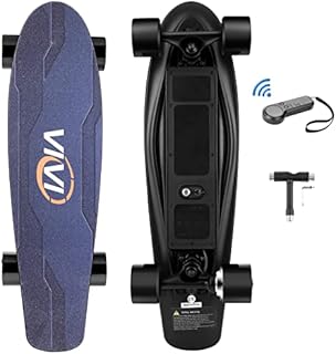 Vivi Electric Skateboard with Remote, Electric Longboard for Beginners, Gift Package, 350W Motor Cruiser E-Skateboard , 12.4 MPH Top Speed, 3 Speed Adjustment for Kids, Teens and Adults