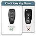 WORCAS TPU Smart Key Fob Case Protective Cover Compatible with Ford Mondeo Focus 3 MK3 ST Kuga Fiesta Escape Ecosport Titanium,3 Button Keyless Entry Remote Accessories(Gray)