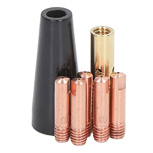 Image of FTVOGUE 7PCS Gasless Welding Soldering Kit Copper Tip Diffuser Nozzles Welding And Cutting Accessories