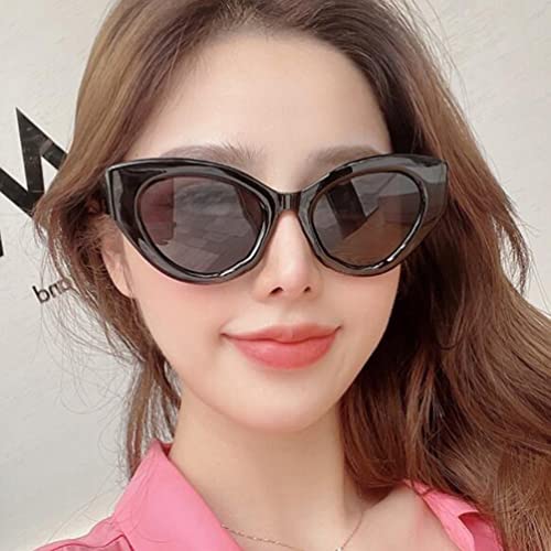 Full Frame Plastic Sunglasses Men and Women Fashion Candy Color Oval Sunglasses Small Frame UV Protection Sunglasses2