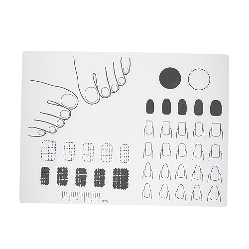 Alfombrilla de silicona flexible para práctica de uñas acrílicas miniatura 1