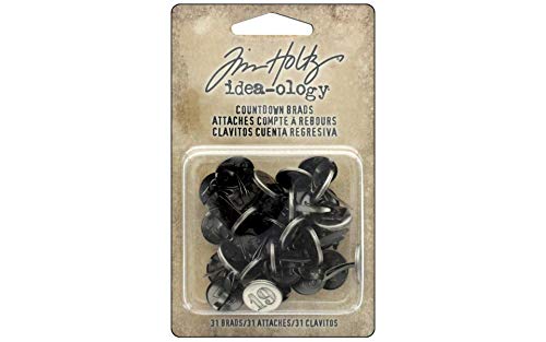 Idea-Ology Metal Countdown Brads 31/Pkg-Apprx .5