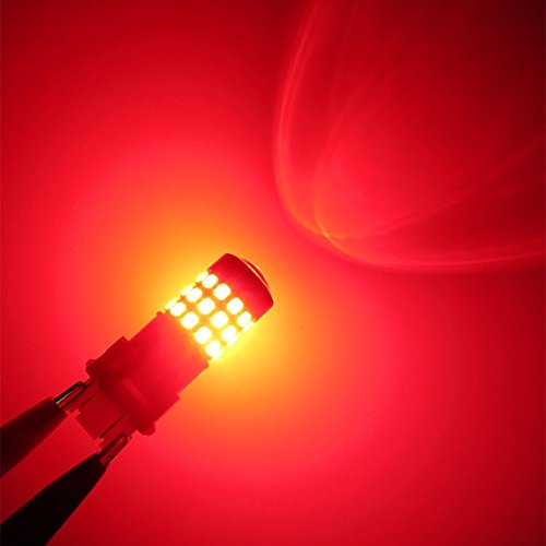 Alla Lighting STR-2835-7443-39R-RED Upgraded T20 7440 7443 Led Strobe Brake Lights Bulbs, Red Flashing Stop Lamps, W21W 7440Ll 7443Ll Strobe Led Taillights Replacement For Cars thumb #7