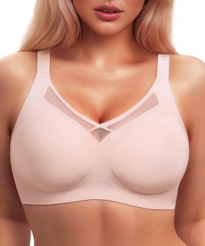 Support Seamless Bras for Women(34B-42DD) Smooth Wireless Bras No Underwire Comfort Bralettes with Bra Extender