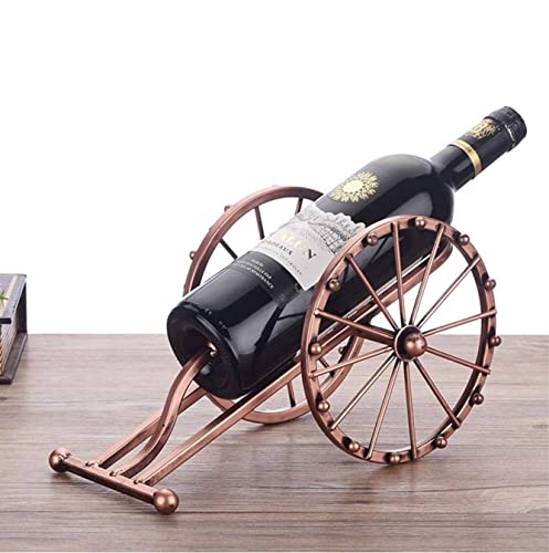 Soporte para botellas de vino vintage de hierro miniatura 6