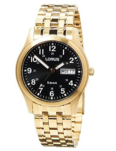 Preisvergleich Produktbild LORUS Herren Analog Quarz Uhr mit Metall Armband RXN76DX9