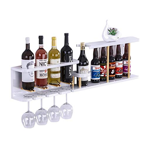 Porte-bouteilles de vin mural en bois pour créer un coin bar de cuisine - 2