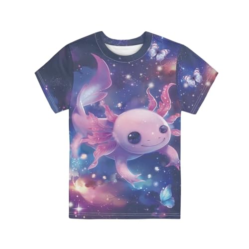 Image of Renewold Kids Novelty T-Shirt for Girls Boys Short Sleeve Crewneck Summer Tee Soft Breathable Graphic Shirt for Age 2-16