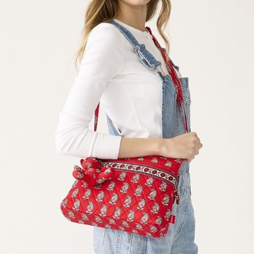 Image of Vera Bradley Women's Premium Cotton Original Zip Hipster Crossbody Bag