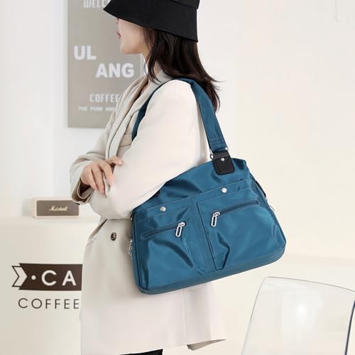 Bolso tote para mujer con múltiples bolsillos resistente al agua miniatura 2