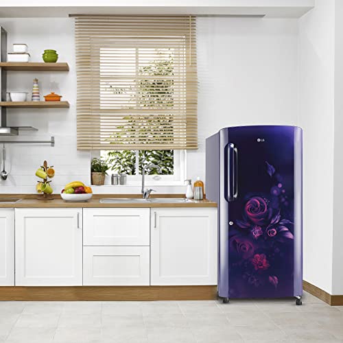 Image of LG 215 L 3 Star Direct-Cool Single Door Refrigerator Appliance (GL-B221ABED, Blue Euphoria, Moist 'N' Fresh, 2022 Model)