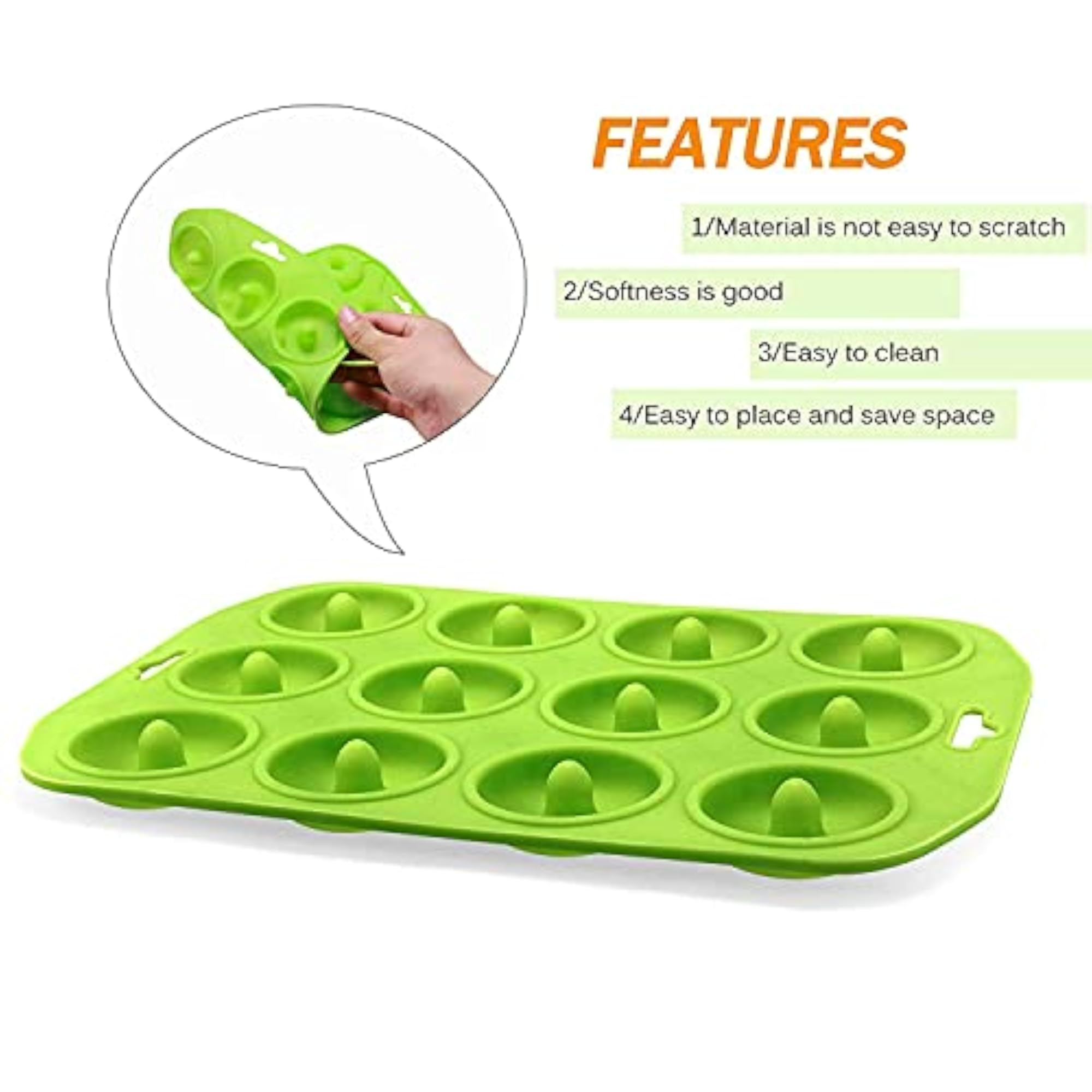 Silicone Mini Donut Maker Baking Muffin Pan Tray