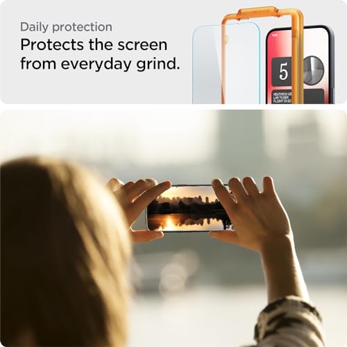 Image of Spigen Alignmaster Tempered Glass Full Screen Protector Guard for Nothing Phone (2a) / (2a) Plus - 2 Pack