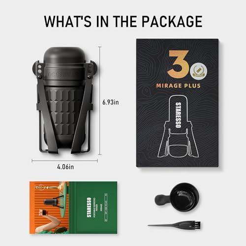 Image of STARESSO Portable Coffee Maker, Specialty Portable Espresso Coffee Machine, Travel Coffee Maker, Car Manually Coffee Maker, Camping Gadgets, Coffee Gifts for Coffee Lovers | Compatible Ground Coffee with Pressurized Filter, Espresso Maker for Home Travel Camping Office, Non-Electric