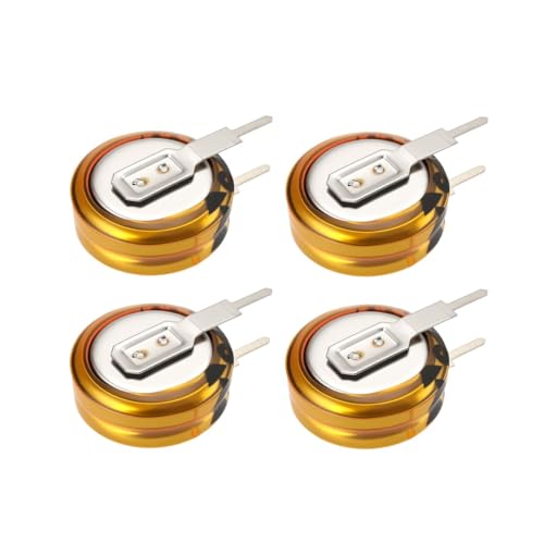 Image of Voyoo 4 PCS Capacitor 5.5V 0.22F V-Type Button Capacitor High Energy Low Resistance for AC Motor Smart Display Screen