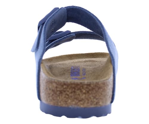 Image of Birkenstock Arizona BS Narrow Unisex Shoes Size 6, Color: Elemental Blue-Blue