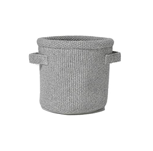 nielsen HOME Strickkorb Noa, 20x20 cm, hellgrau, Korb, Dekokorb gestrickt, Baumwolle, Strick, Ökotex Cover