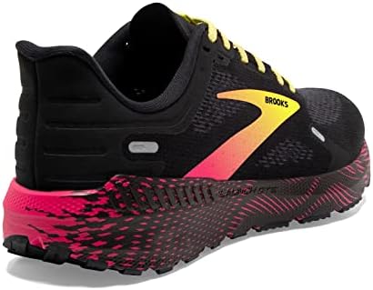 Brooks Men’s Launch GTS 9 Supportive Running Shoe - Black/Pink/Yellow - 9.5 Medium | Image 3