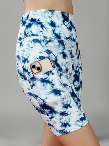 Image of Cycling Shorts for Women | High Waist Activewear Shorts | Knee Length Shorts | Workout Shorts for Women | Yoga Shorts