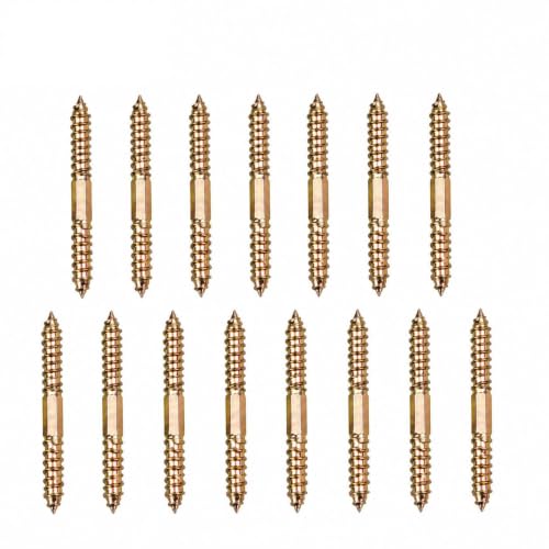 15PCS M10x100mm Tornillos Tirafondo para Madera Autoenroscantes de Doble Extremo miniatura 1