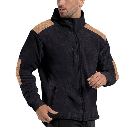 Genérico Chaqueta Hombre Invierno Chaqueta Entretiempo Hombre Nieve Ligera Softshell Running Impermeable Negra Larga Chaquetas Beisbol Ropa 2#noir 3XL